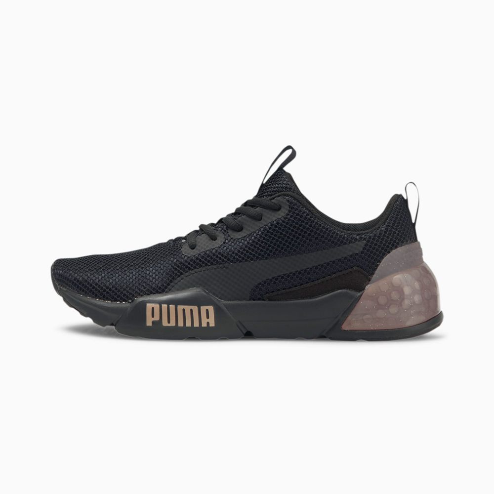 Puma CELL Vorto Gleam Női Edzőcipő - Fekete/Rózsaszín Arany ( Hungary - FQXMK8327 )